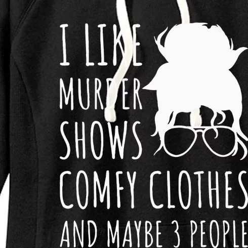 Cozy Attire for Fans of Crime Shows and Small Gatherings Women's Fleece Hoodie