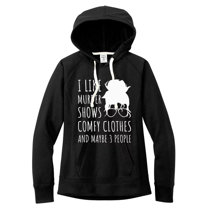 Cozy Attire for Fans of Crime Shows and Small Gatherings Women's Fleece Hoodie