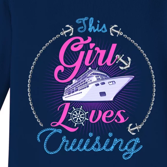 Cute And Fun This Loves Cruising And Funny Gift Baby Long Sleeve Bodysuit