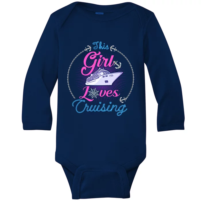 Cute And Fun This Loves Cruising And Funny Gift Baby Long Sleeve Bodysuit