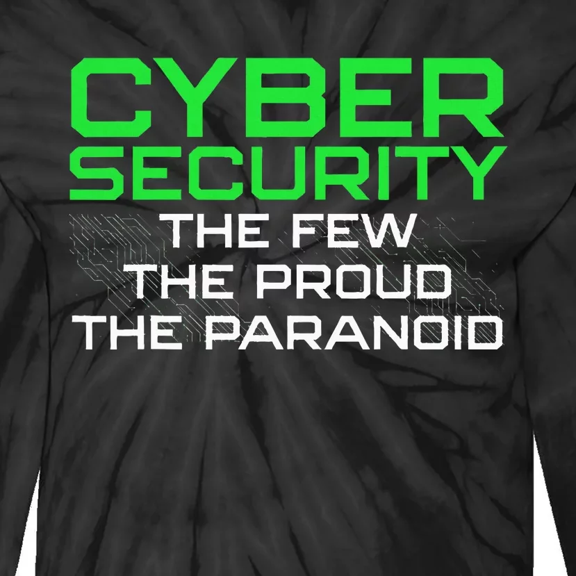 Cybersecurity Art For Women Geek Tie-Dye Long Sleeve Shirt