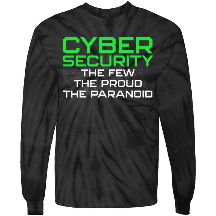 Cybersecurity Art For Women Geek Tie-Dye Long Sleeve Shirt