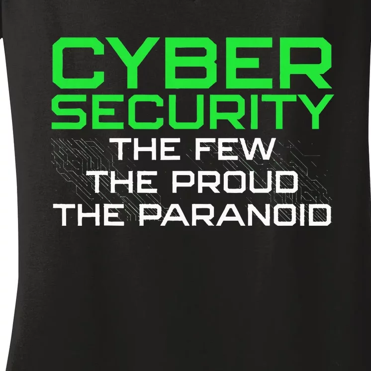 Cybersecurity Art For Women Geek Women's V-Neck T-Shirt