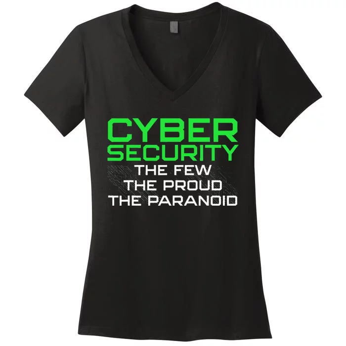 Cybersecurity Art For Women Geek Women's V-Neck T-Shirt