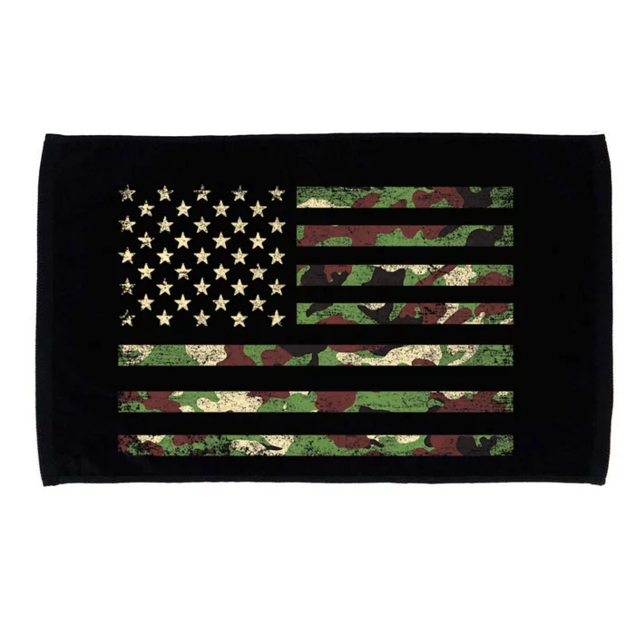 Camo American Flag Usa Military Tactical Camouflage Desert Microfiber Hand Towel