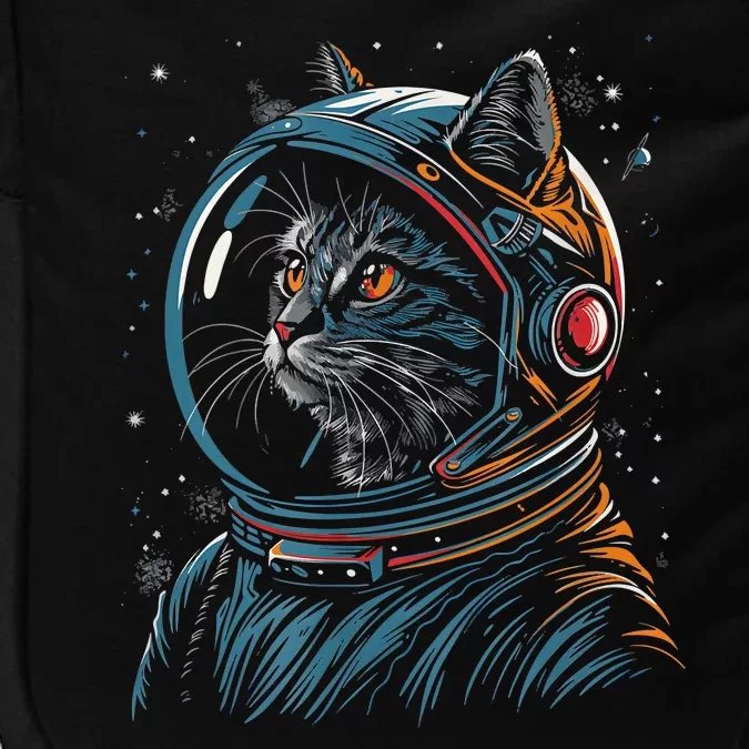 Cat Astronaut Funny Animal Design Impact Tech Backpack