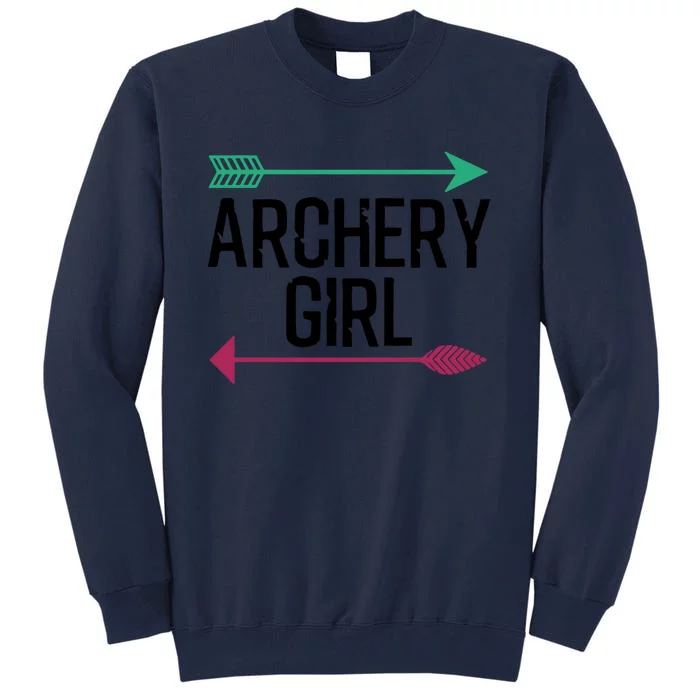 Cool Archery For Girls Crossbow Bow Hunting Archer Great Gift Tall Sweatshirt