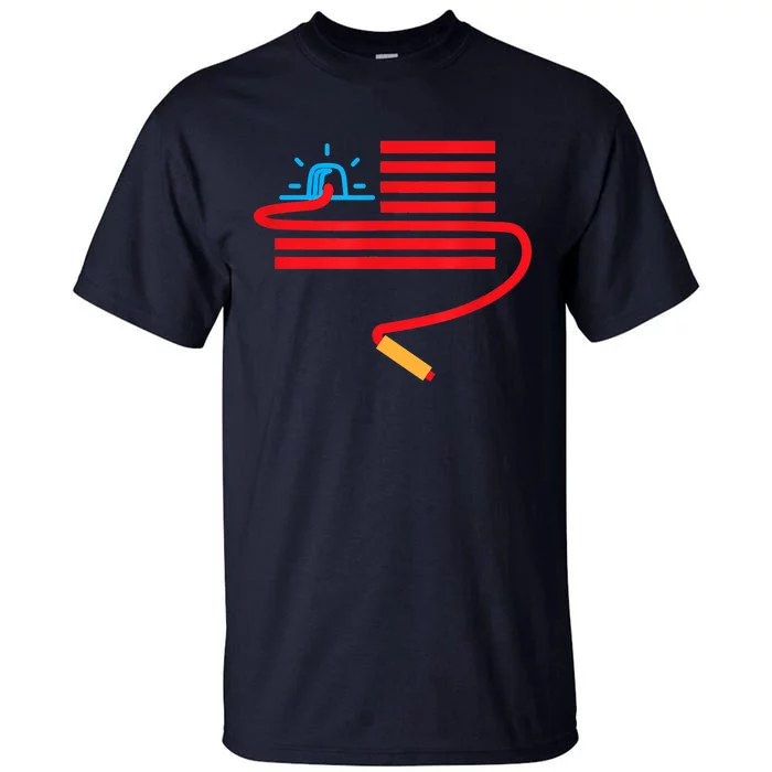 Clever American Flag Quiz Bowl USA Tall T-Shirt