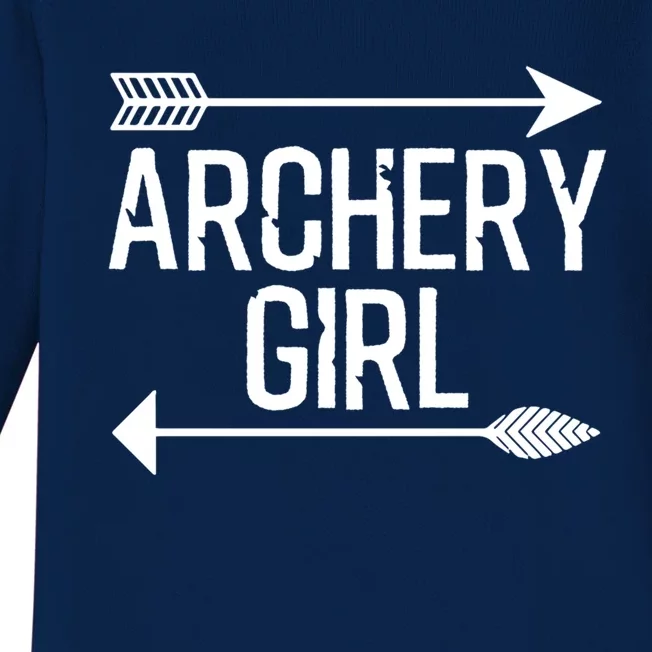 Cool Archery For Girls Crossbow Bow Hunting Archer Great Gift Baby Long Sleeve Bodysuit