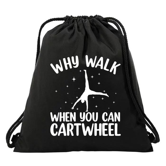 Cartwheel Art For Wo Girls Gymnast Gymnastics Tumbling Drawstring Bag