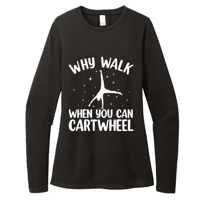 Cartwheel Art For Wo Girls Gymnast Gymnastics Tumbling Womens CVC Long Sleeve Shirt