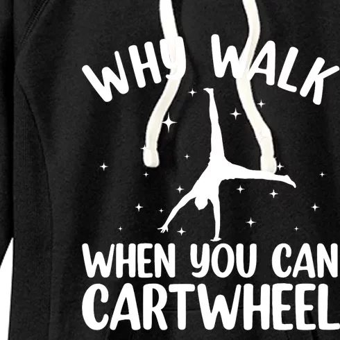 Cartwheel Art For Wo Girls Gymnast Gymnastics Tumbling Women's Fleece Hoodie