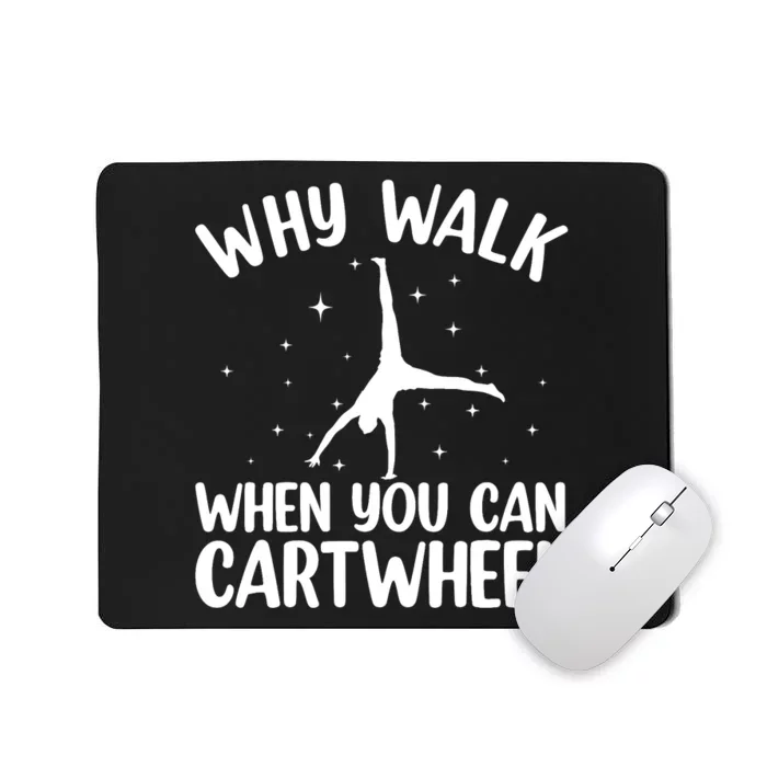 Cartwheel Art For Wo Girls Gymnast Gymnastics Tumbling Mousepad