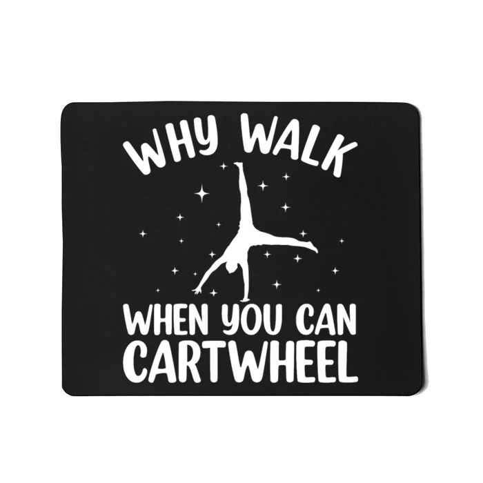 Cartwheel Art For Wo Girls Gymnast Gymnastics Tumbling Mousepad