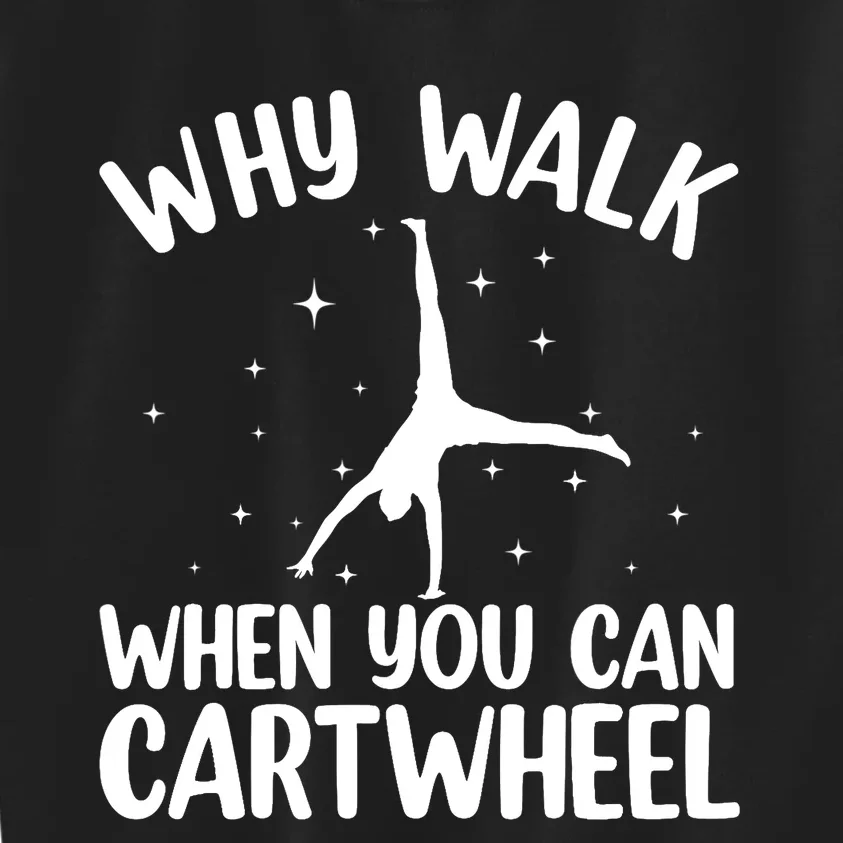 Cartwheel Art For Wo Girls Gymnast Gymnastics Tumbling Kids Sweatshirt