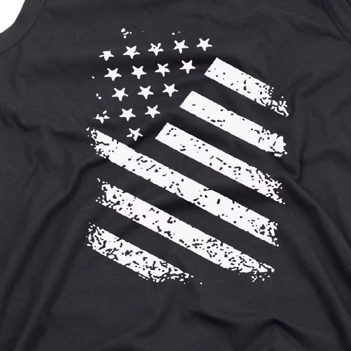 Classic American Flag Image Tank Top