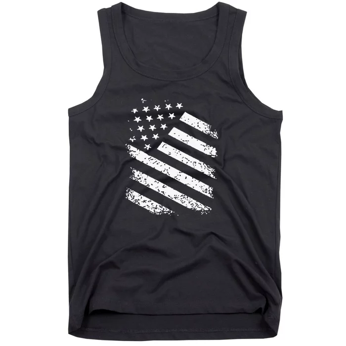 Classic American Flag Image Tank Top