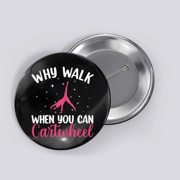 Cartwheel Art For Wo Girls Gymnast Gymnastics Tumbling Button