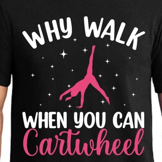 Cartwheel Art For Wo Girls Gymnast Gymnastics Tumbling Pajama Set