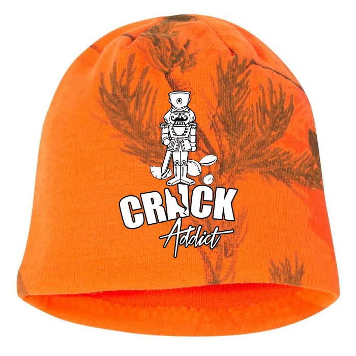 Crack Addict Funny Nutcracker Christmas Sayings Kati - Camo Knit Beanie