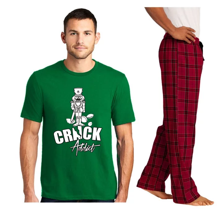 Crack Addict Funny Nutcracker Christmas Sayings Pajama Set