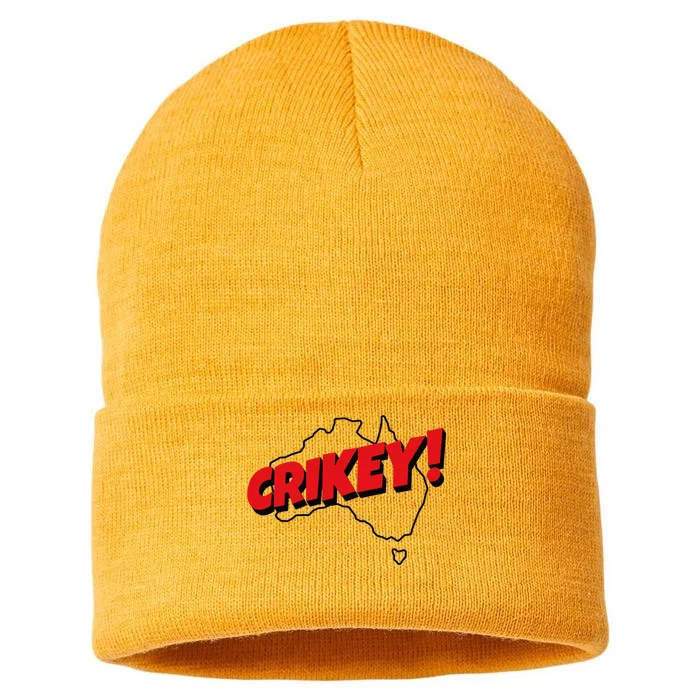 Crikey! Aussie For Australian Slang Sustainable Knit Beanie