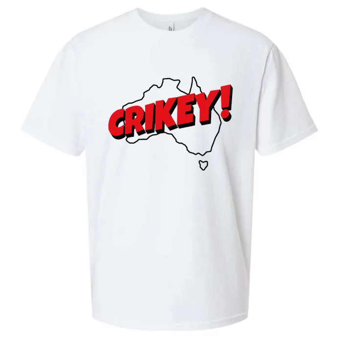 Crikey! Aussie For Australian Slang Sueded Cloud Jersey T-Shirt