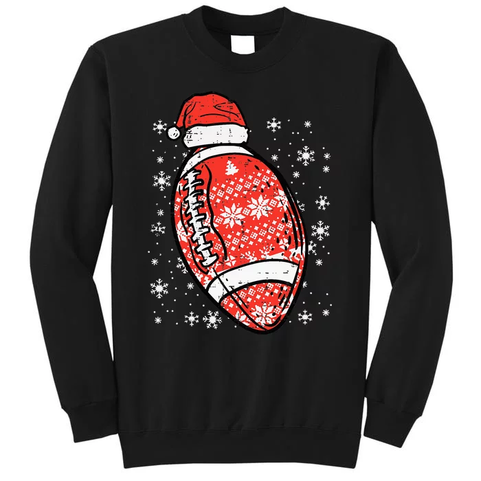 Christmas American Football Santa Xmas Sports funny Sweatshirt