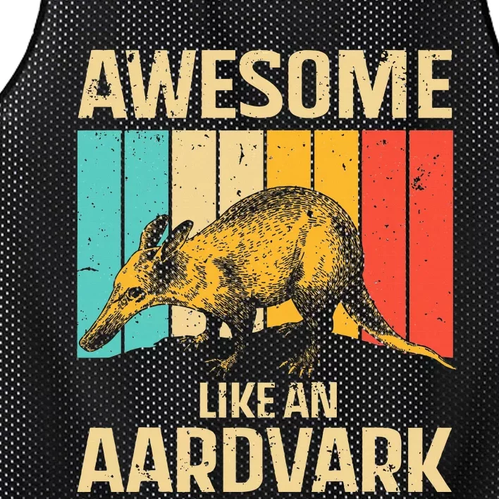 Cool Aardvark For Women Animal Aardvark Lover Mesh Reversible Basketball Jersey Tank