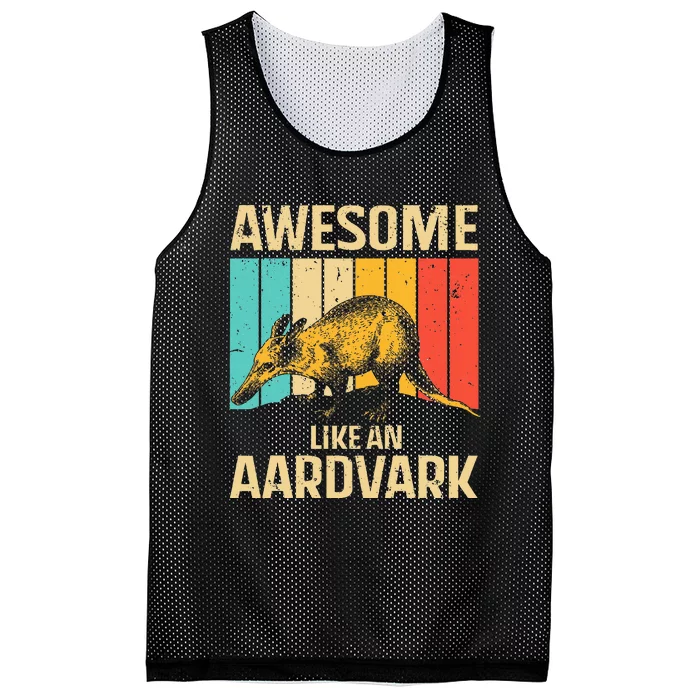 Cool Aardvark For Women Animal Aardvark Lover Mesh Reversible Basketball Jersey Tank