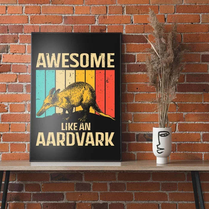 Cool Aardvark For Women Animal Aardvark Lover Poster