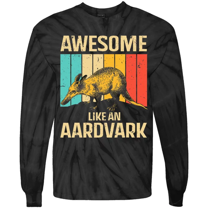 Cool Aardvark For Women Animal Aardvark Lover Tie-Dye Long Sleeve Shirt