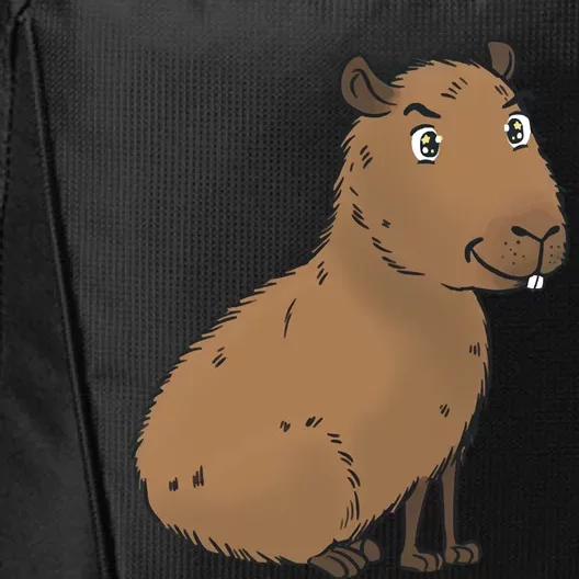 Cute And Funny Capybara Meme City Backpack