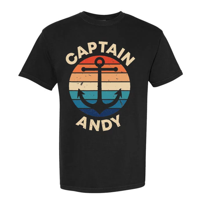 Captain Andy Funny First Name Humor Nickname Seaman Vintage Garment-Dyed Heavyweight T-Shirt