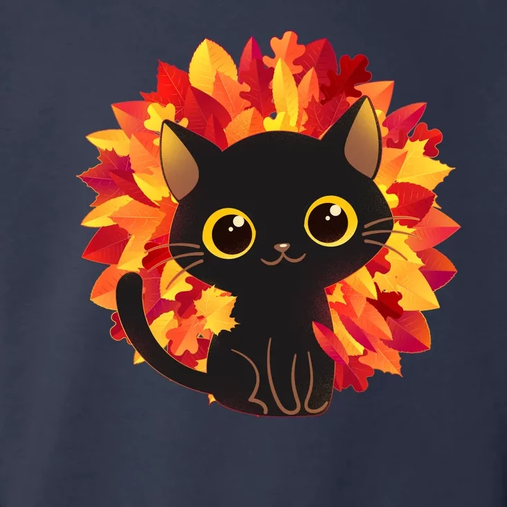 Cute Autumn Fall Black Cat Toddler Hoodie