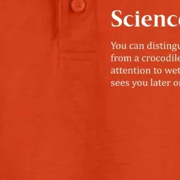 Crocodile Alligator Funny Science Tip Dry Zone Grid Performance Polo