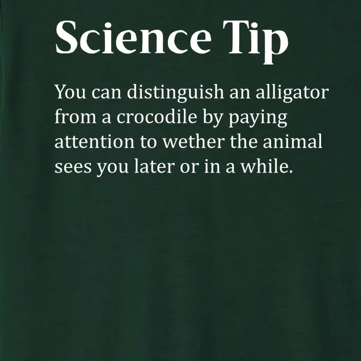 Crocodile Alligator Funny Science Tip ChromaSoft Performance T-Shirt