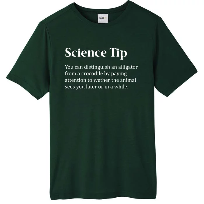 Crocodile Alligator Funny Science Tip ChromaSoft Performance T-Shirt