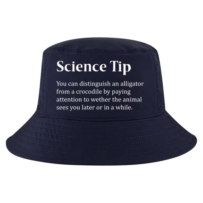 Crocodile Alligator Funny Science Tip Cool Comfort Performance Bucket Hat