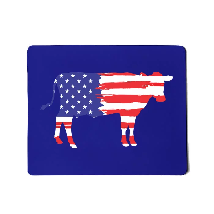 Cow American Flag Animal Cow Lover Graphic Gift Mousepad