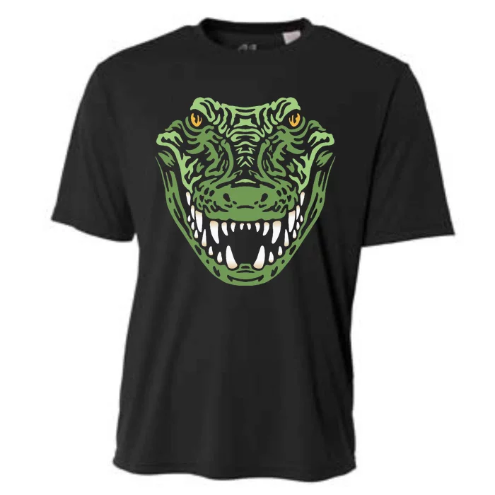 Crocodile Alligator Face Crocodiles Gator Cooling Performance Crew T-Shirt