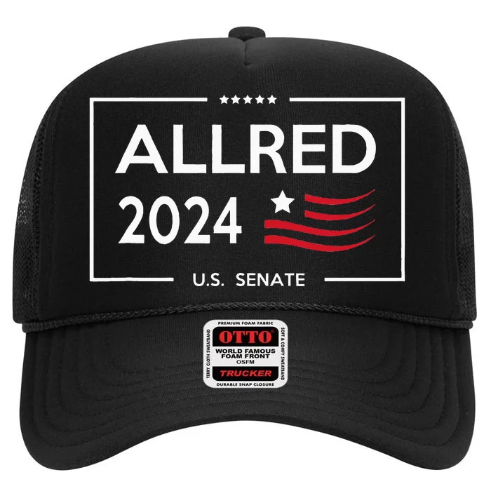 Colin Allred For Senate Texas 2024 High Crown Mesh Trucker Hat