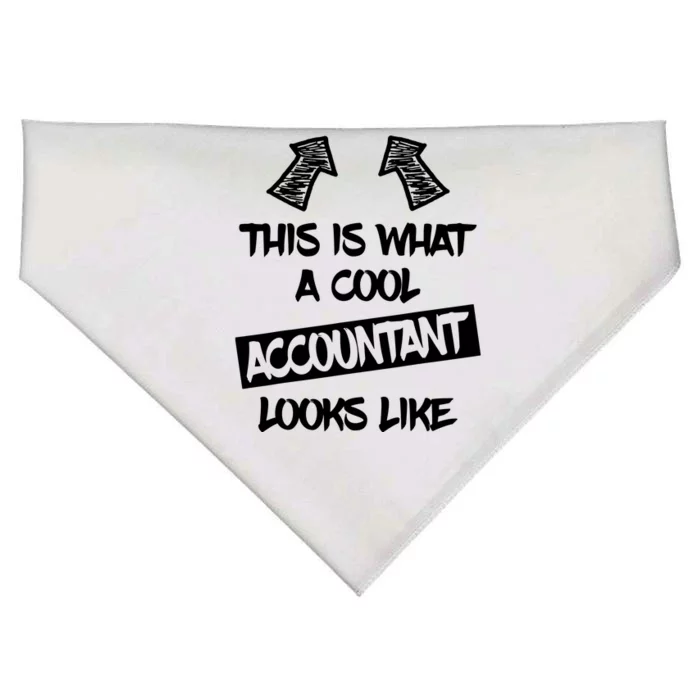 Cool Accountant Funny Saying Accountants Bookkeepers USA-Made Doggie Bandana