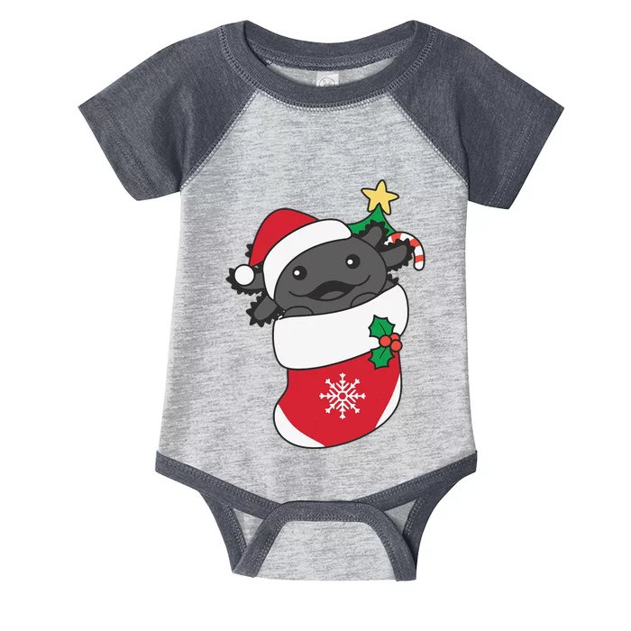 Cute Axolotl For Christmas Axolotl Infant Baby Jersey Bodysuit