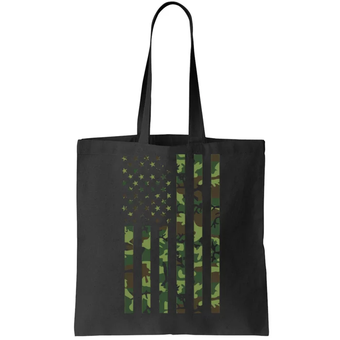 Camo American Flag Usa Camouflage Tote Bag