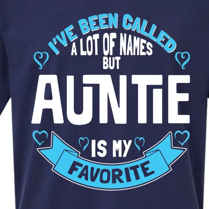 Cute Auntie For Grandmother Gift For Auntie! Gift Sueded Cloud Jersey T-Shirt