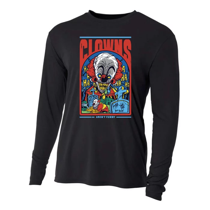 Clowns Aren't Funny Horror Cooling Performance Long Sleeve Crew