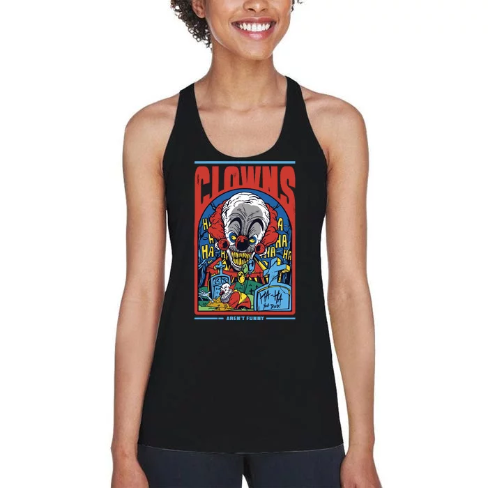 Clowns Aren't Funny Horror Women's Racerback Tank