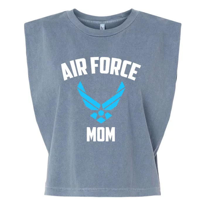 Cool Air Force Mom Best Proud Military Veteran Garment-Dyed Women's Muscle Tee