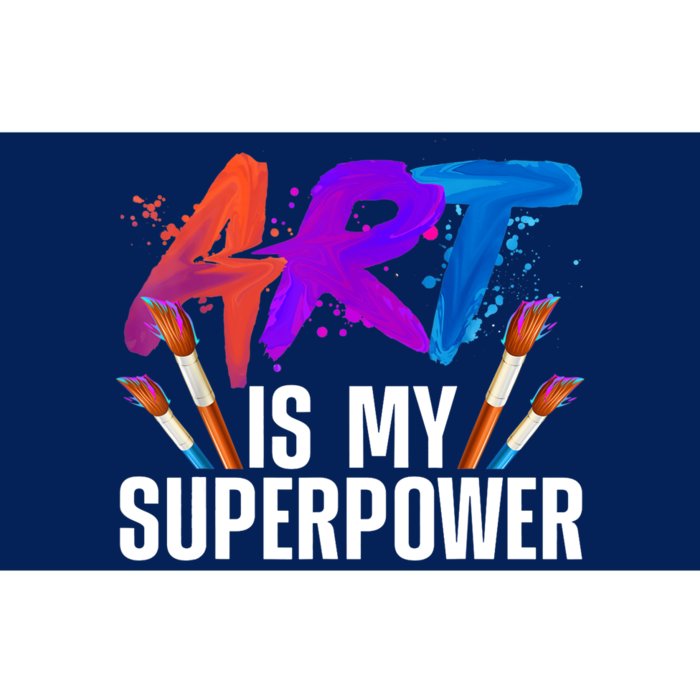 Cool Art For Art Teacher Artist Painter Superpower Bumper Sticker